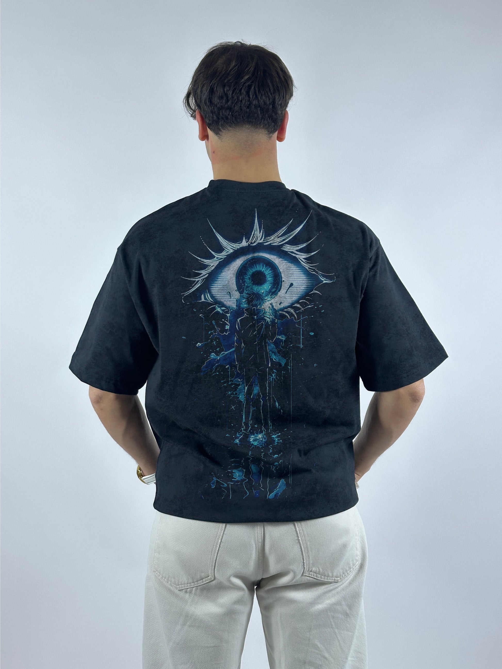 T-shirt Oversize Acid Wash Satoru Gojo | Rikugan (JK0002)