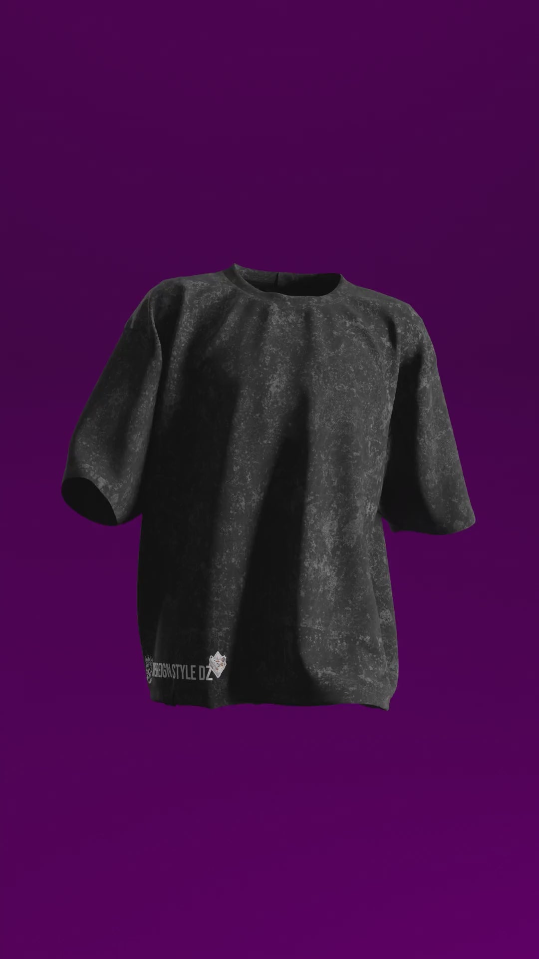 T-shirt Oversize Acid Wash Megumi Fushiguro | Gyokuken: Kon (JK0003)