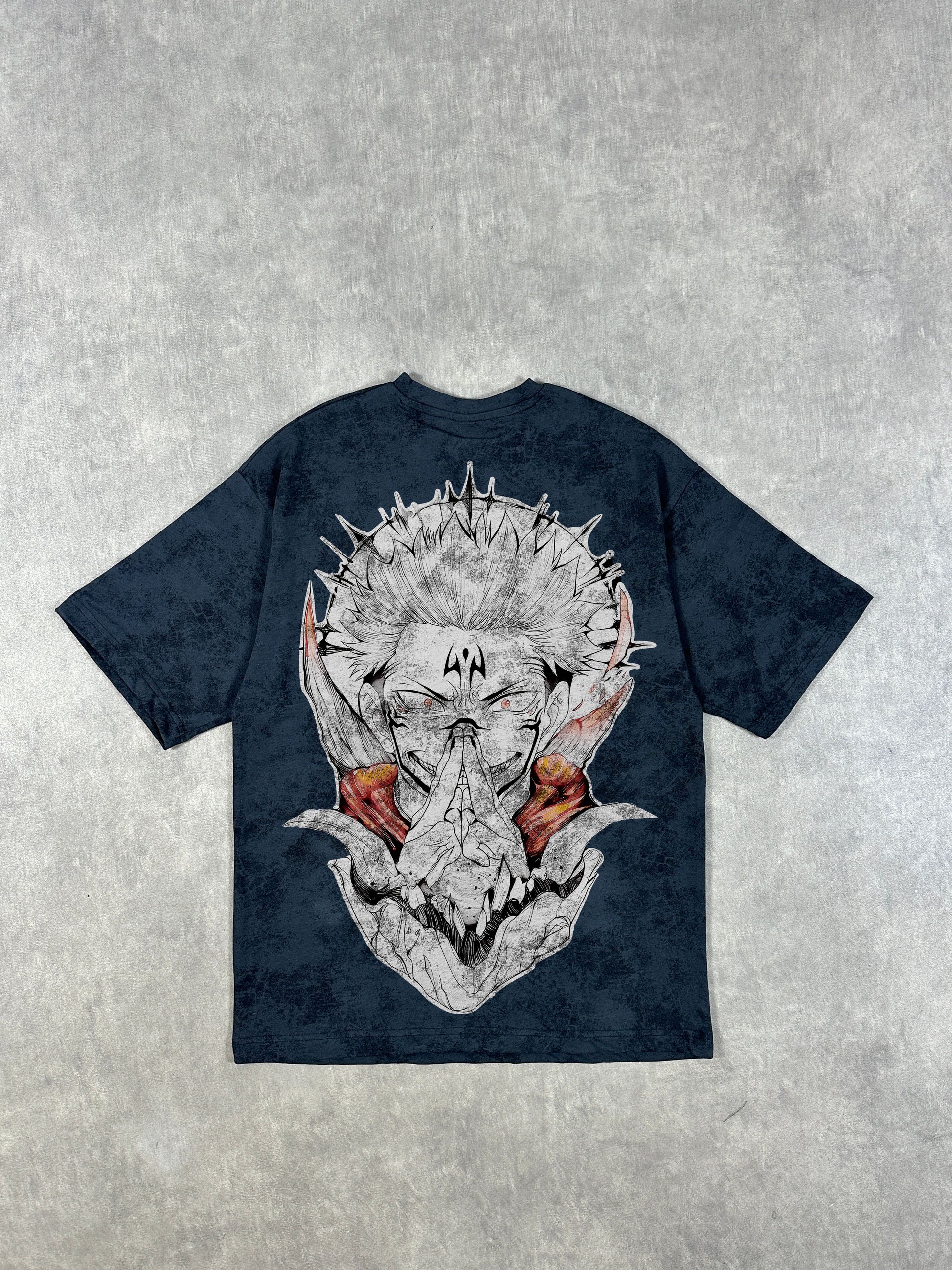 T-shirt Oversize Acid Wash Yuji Itadori | Sukuna (JK0001)