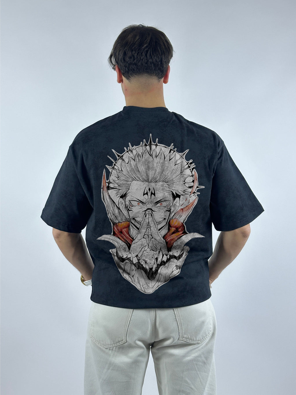 T-shirt Oversize Acid Wash Yuji Itadori | Sukuna (JK0001)