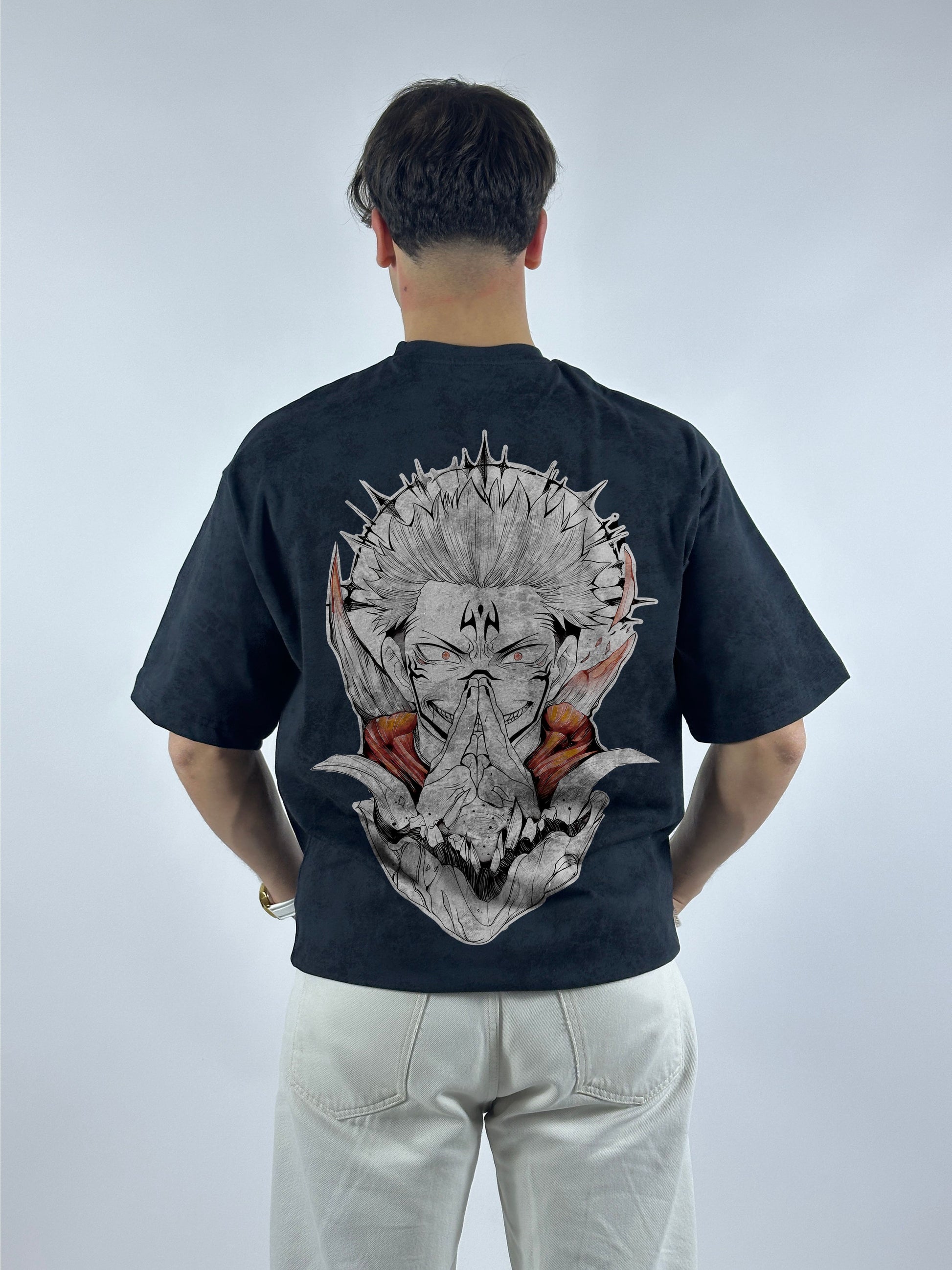 T-shirt Oversize Acid Wash Yuji Itadori | Sukuna (JK0001)