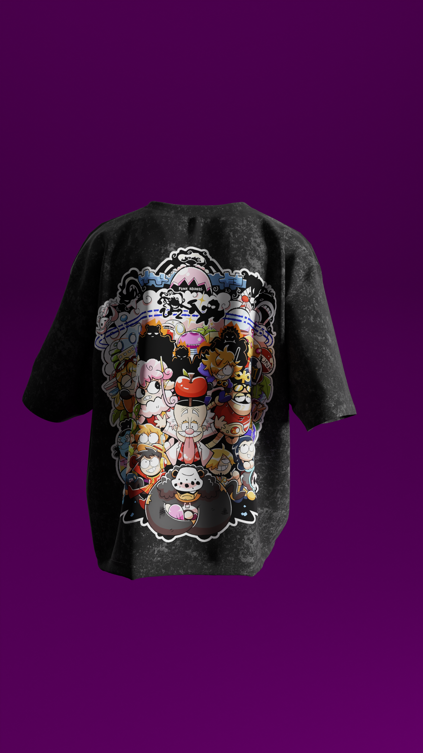 T-shirt Oversize Acide Wash One Piece (OP0004)