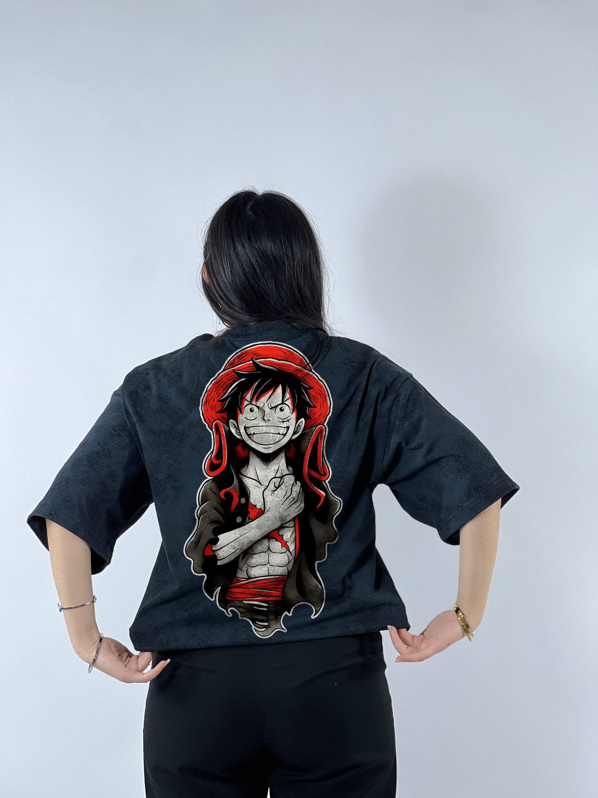 T-shirt Oversize Acide Wash Luffy | Mugiwara (OP0003)