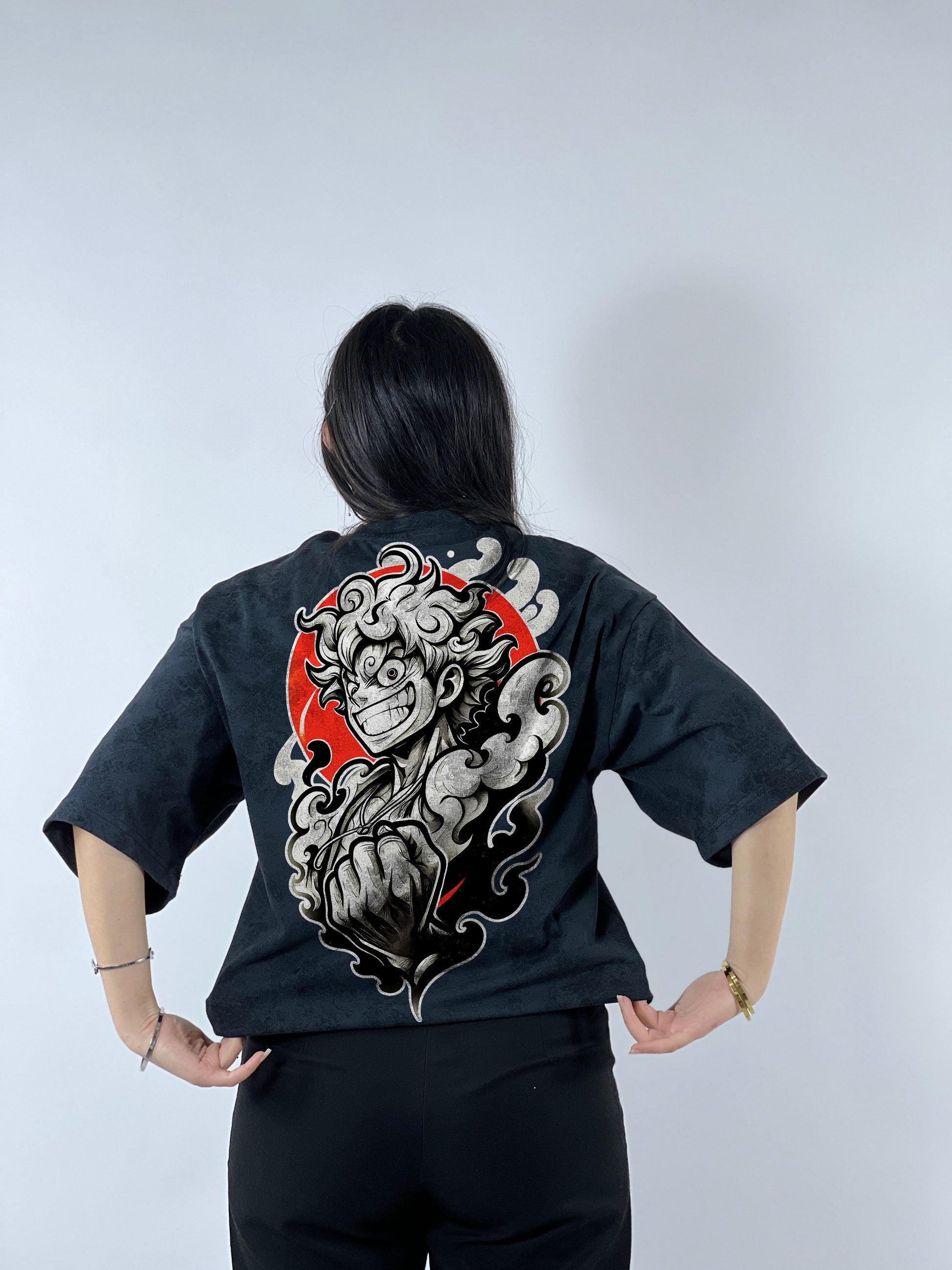 T-shirt Oversize Acide Wash Luffy | Mugiwara (OP0002)