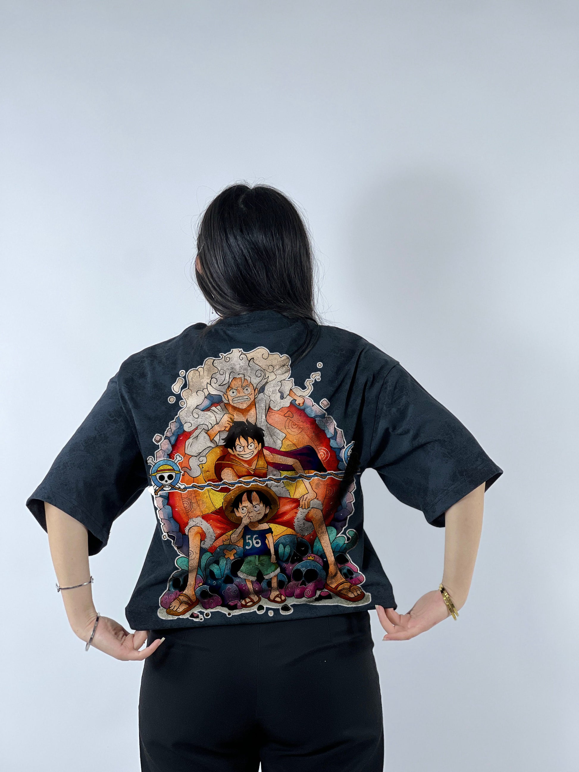 T-shirt Oversize Acide Wash Luffy | Mugiwara (OP0001)