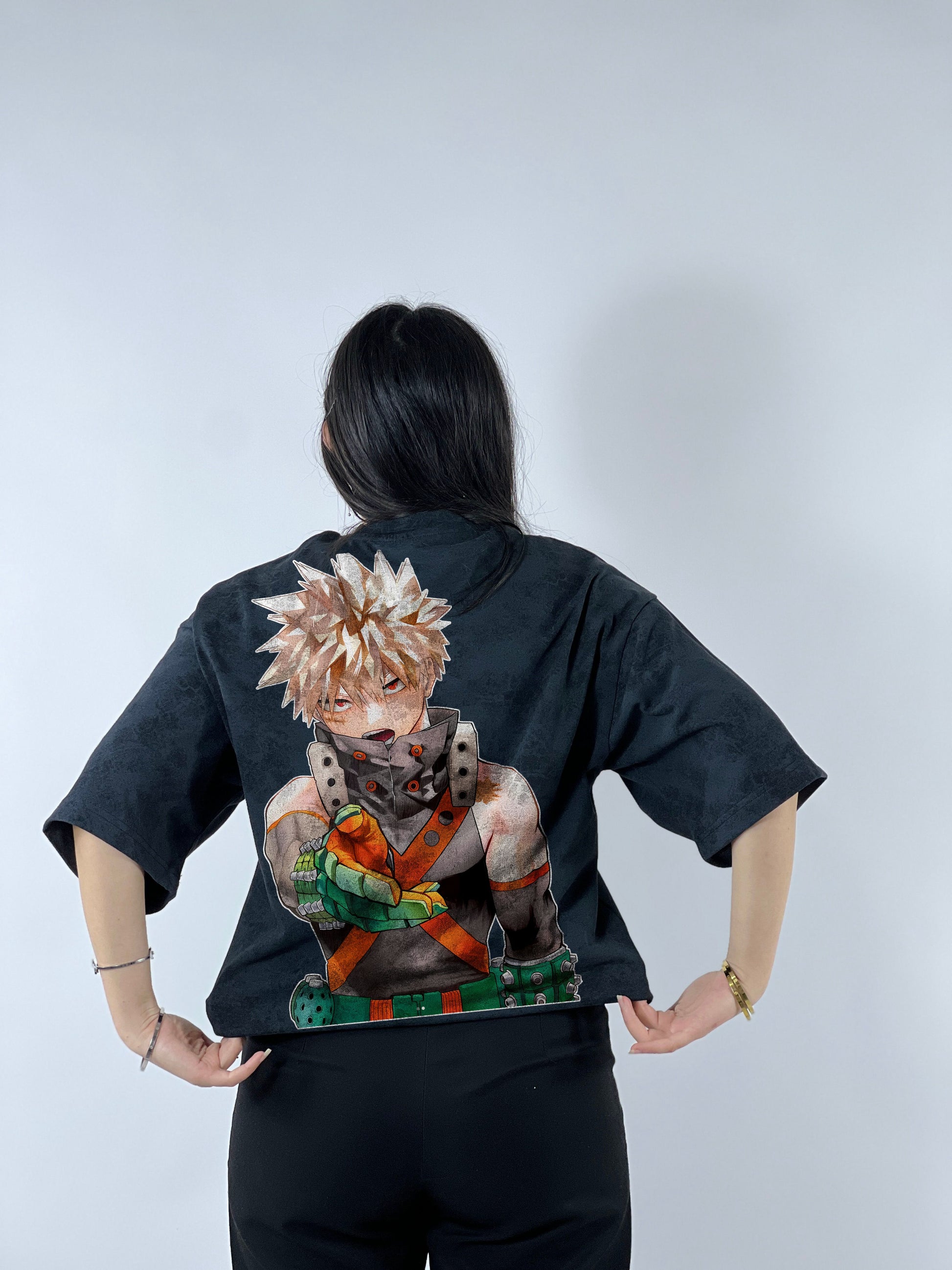 T-shirt Oversize Acide Wash Katsuki | Bakugo (MHA0002)