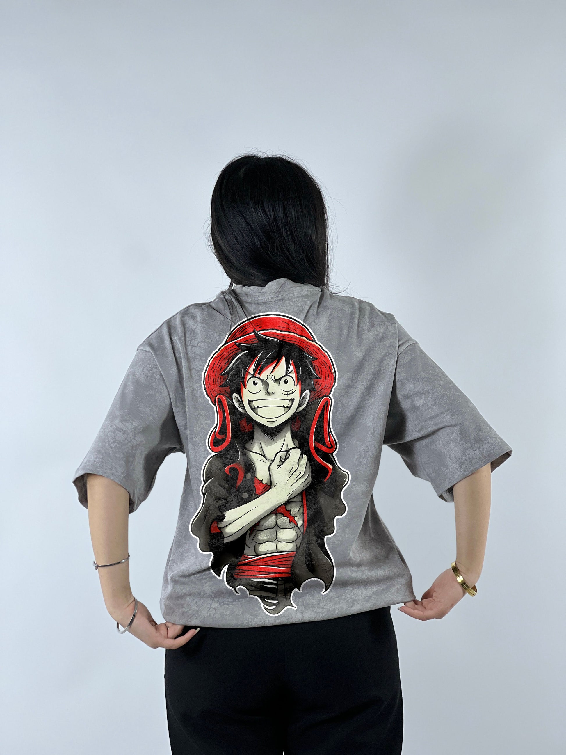 T-shirt Oversize Acide Wash Luffy | Mugiwara (OP0003)