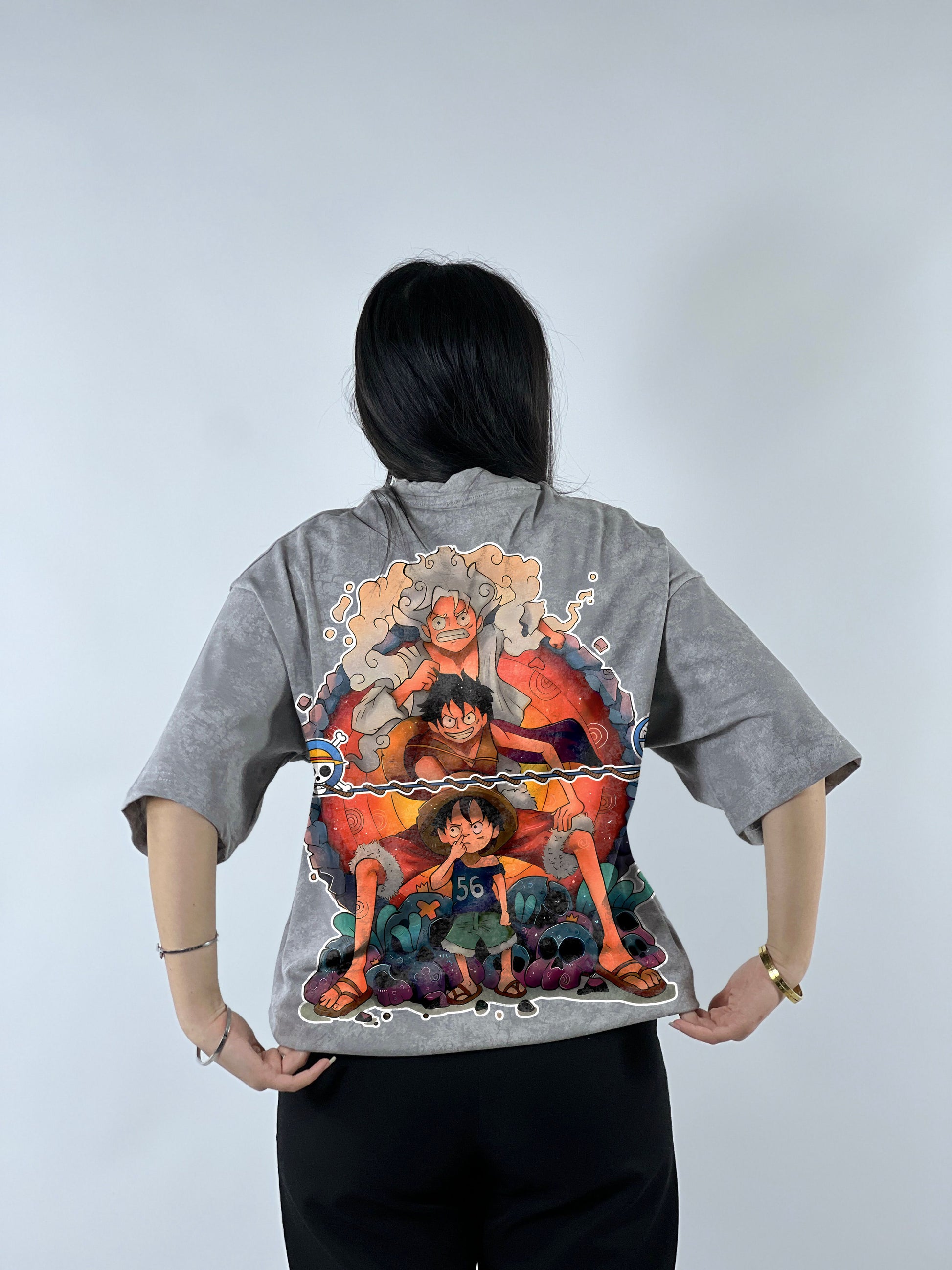 T-shirt Oversize Acide Wash Luffy | Mugiwara (OP0001)