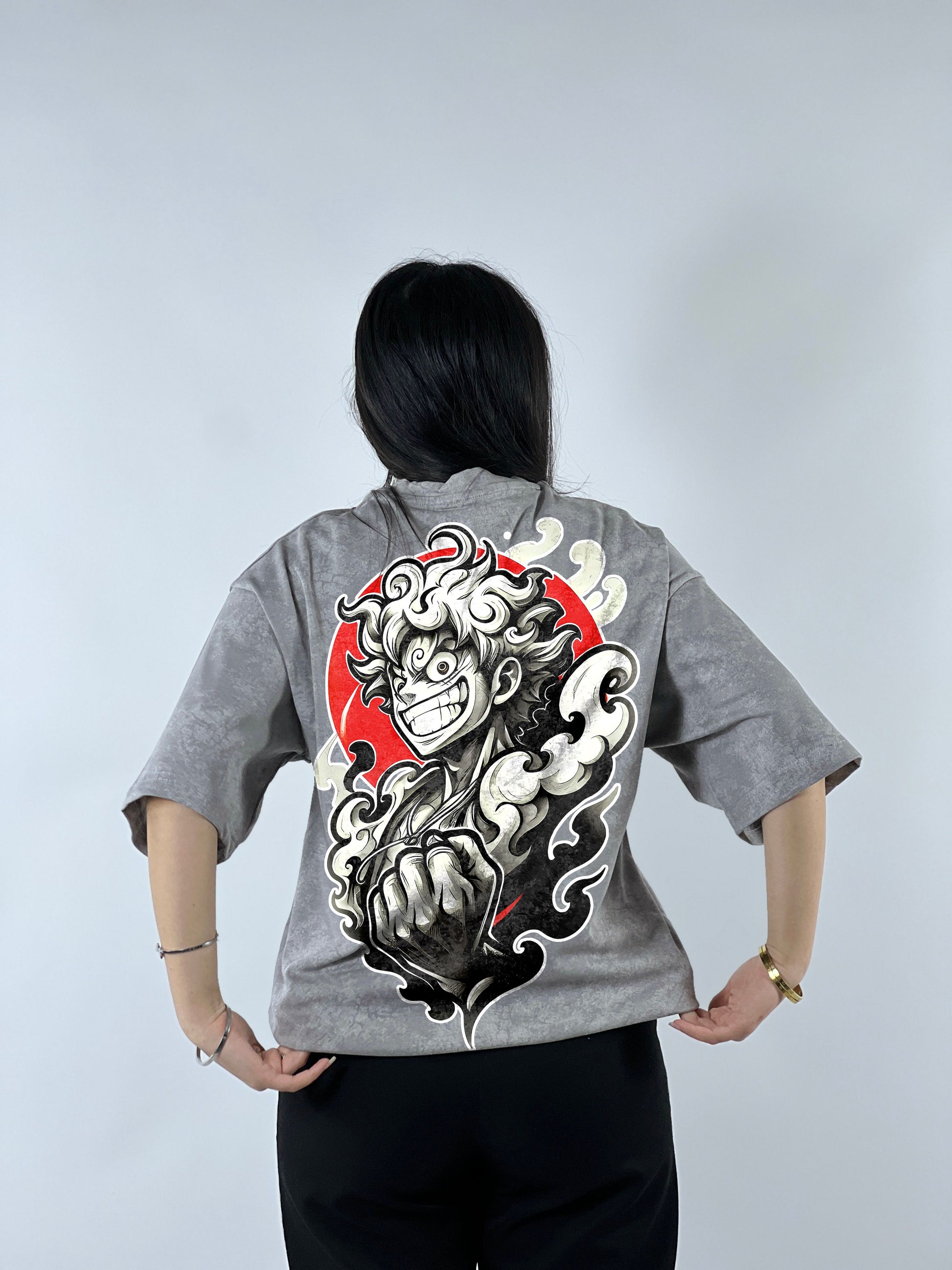 T-shirt Oversize Acide Wash Luffy | Mugiwara (OP0002)
