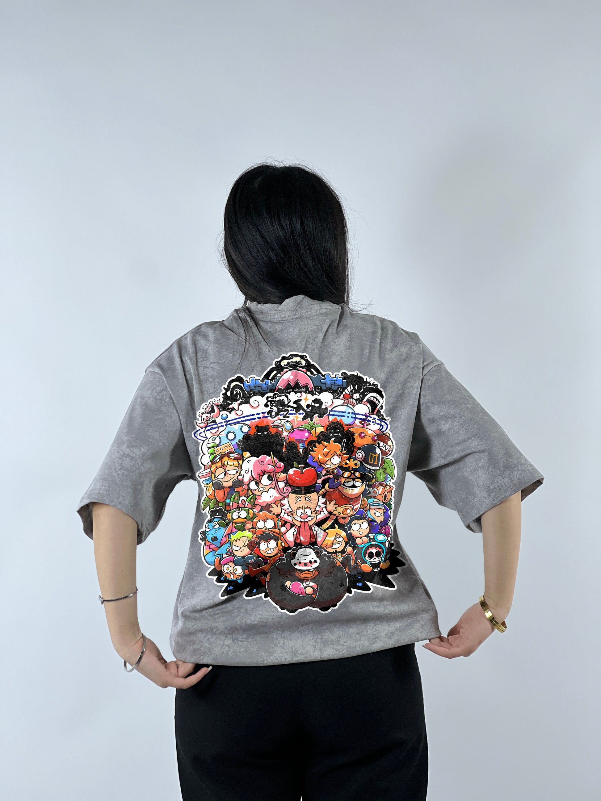 T-shirt Oversize Acide Wash One Piece (OP0004)
