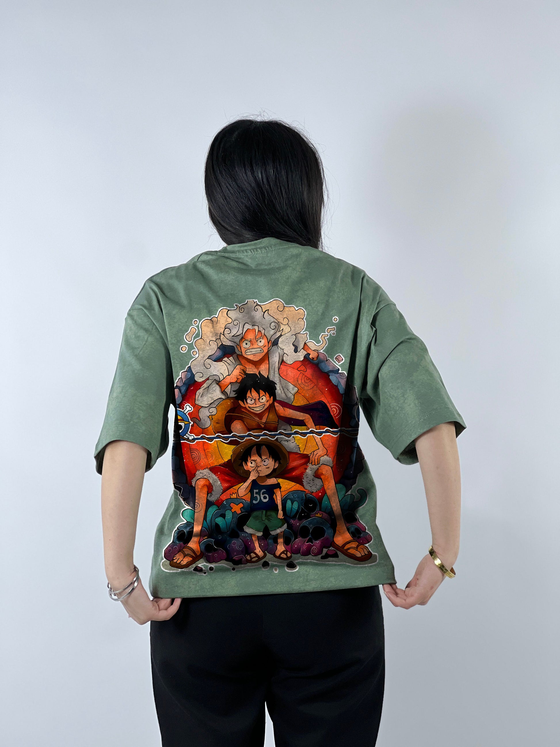 T-shirt Oversize Acide Wash Luffy | Mugiwara (OP0001)