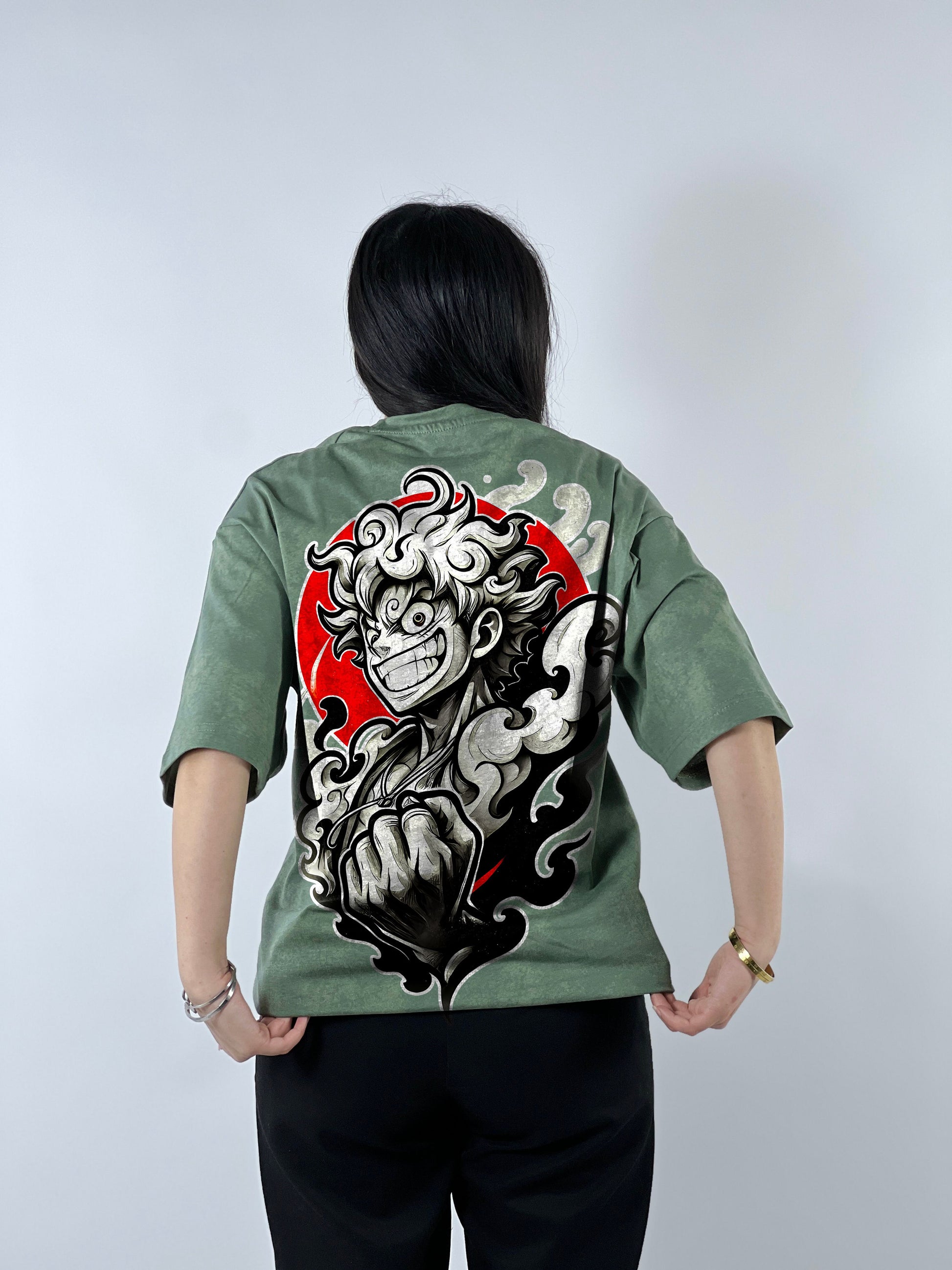 T-shirt Oversize Acide Wash Luffy | Mugiwara (OP0002)