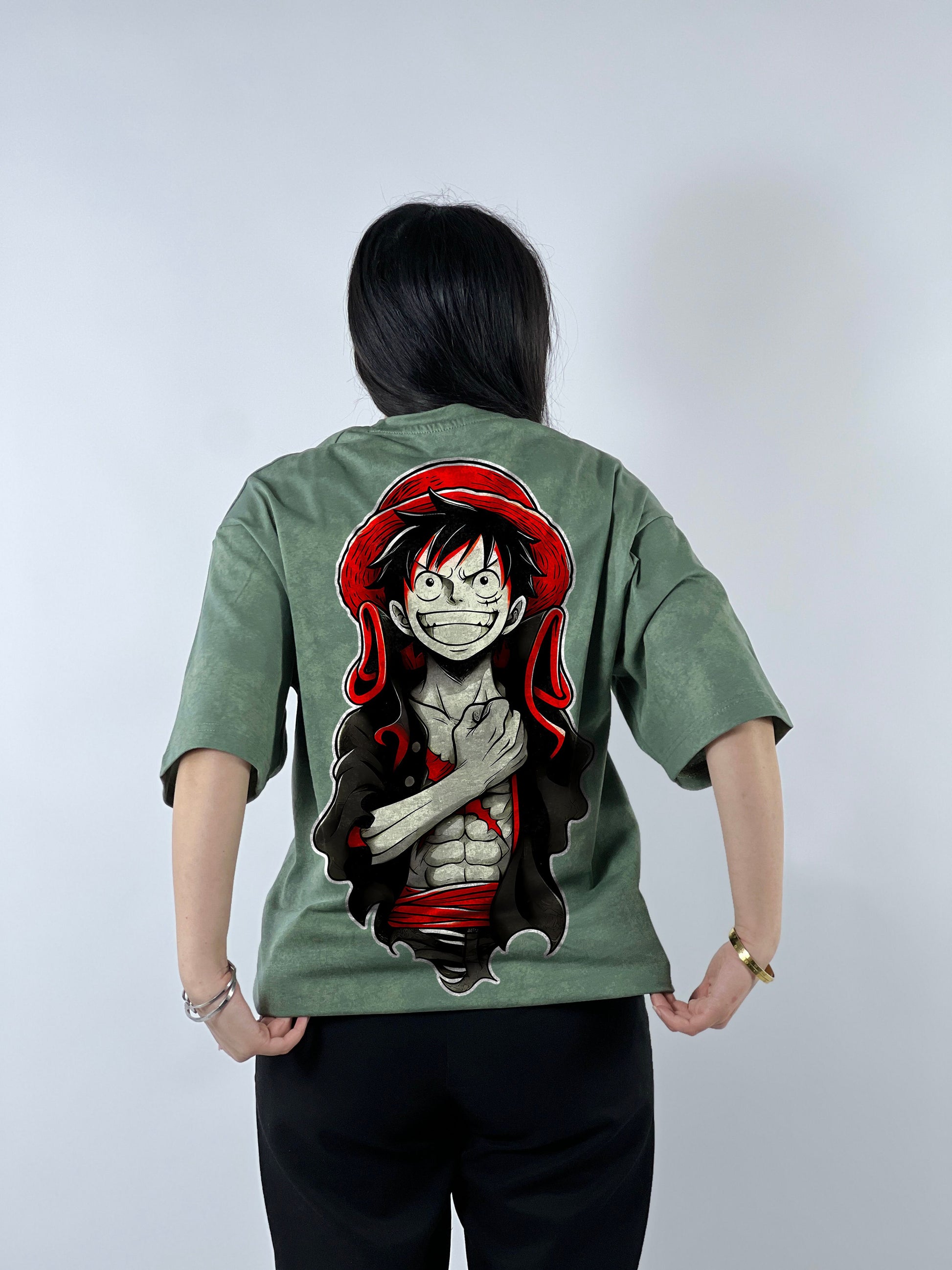 T-shirt Oversize Acide Wash Luffy | Mugiwara (OP0003)