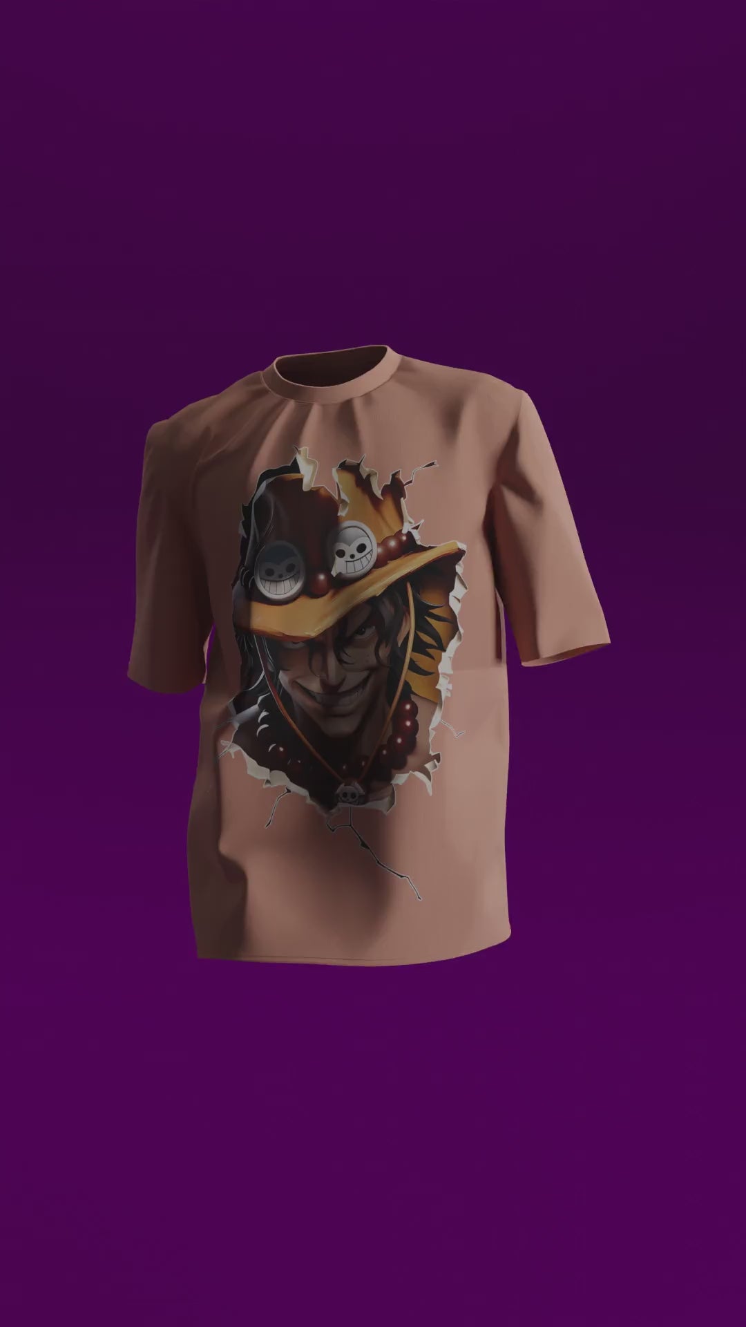 T-shirt One Piece | Portgas D. Ace (OP0016)