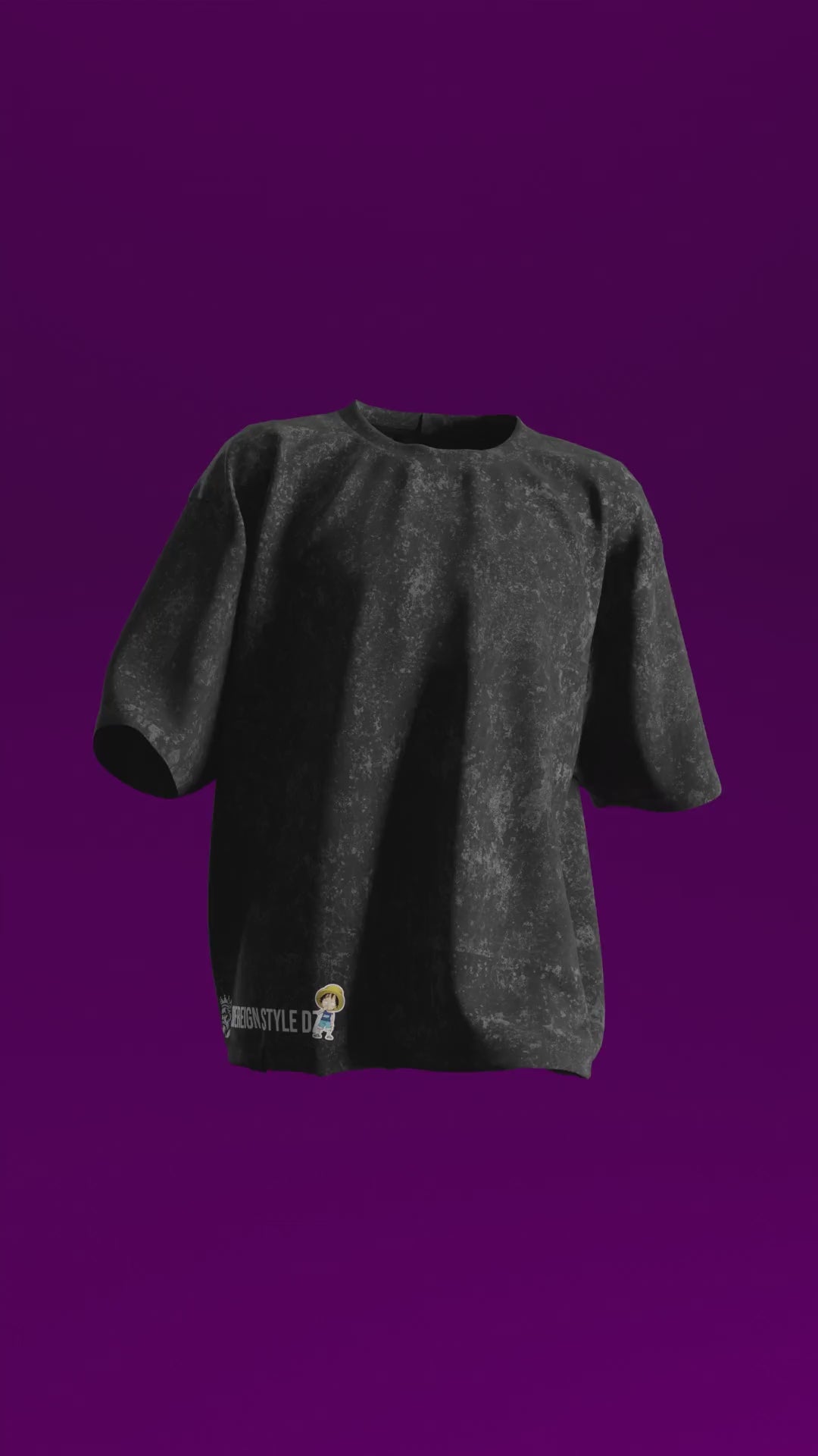 T-shirt Oversize Acide Wash One Piece (OP0004)